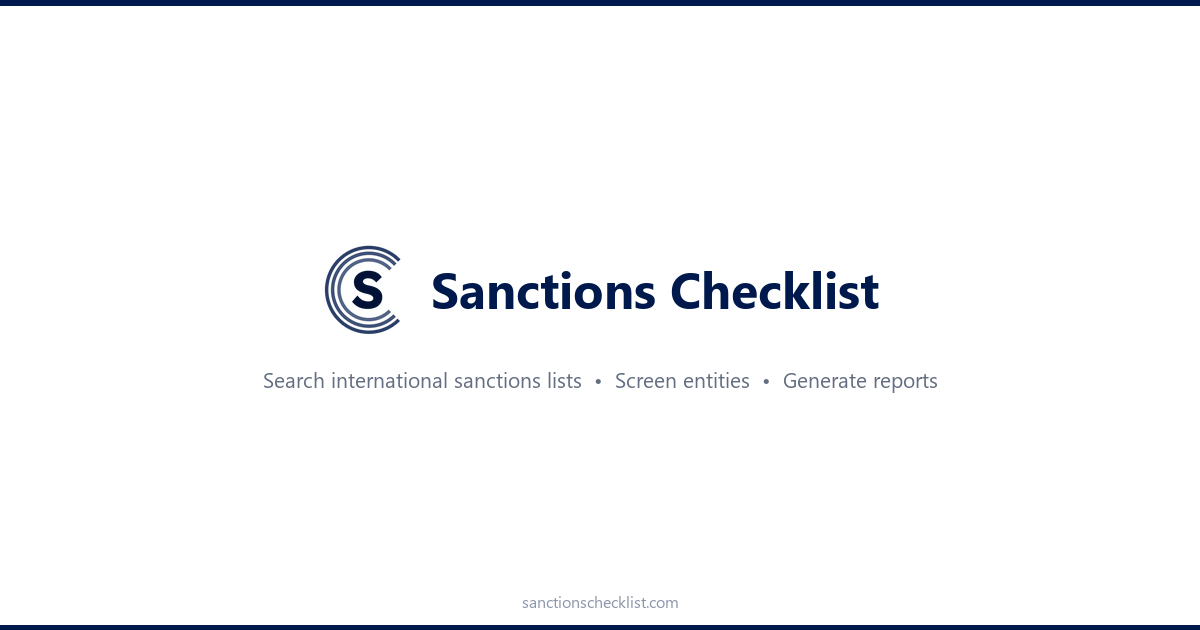 Arlamenkova Katerina Yurievna — Swiss | Sanctions Checklist